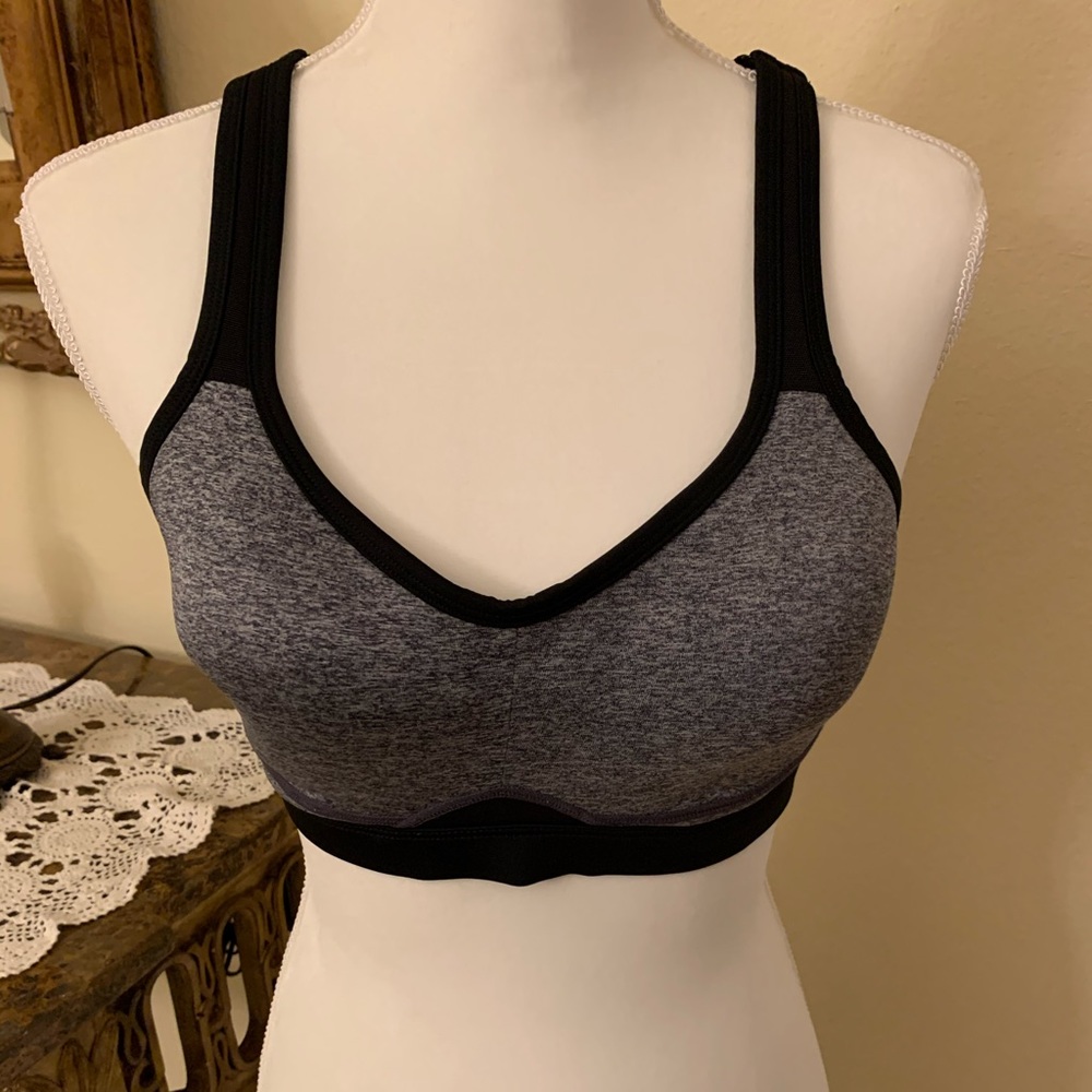 BCG Hi-Support Sports Bra Black Gray